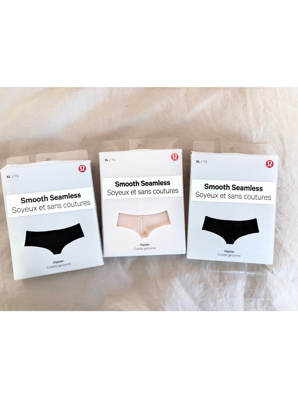 Lululemon Smooth Seamless Hipster Underwear Bundle 3 Pair NWT XL